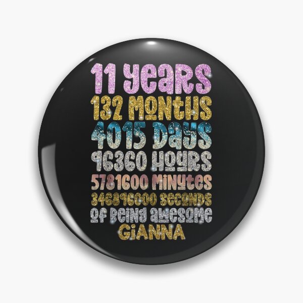 Item preview, 11th Birthday Personalized Name Gianna 11 Years of Awesome TShirt14 designed and sold by pennyzella.