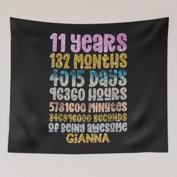 Item preview, 11th Birthday Personalized Name Gianna 11 Years of Awesome TShirt14 designed and sold by pennyzella.
