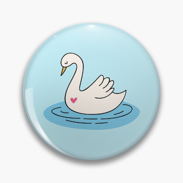 Item preview, Cute Swimming Swan Doodle designed and sold by SLAG-Creative.