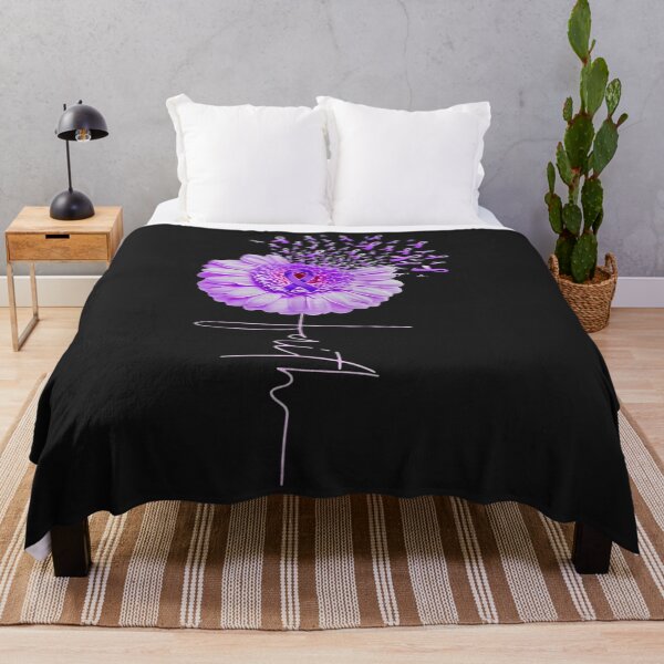 Item preview, Camiseta con cinta morada de amor de esperanza de girasol de fe de conciencia de Alzheimer designed and sold by pennyzella.