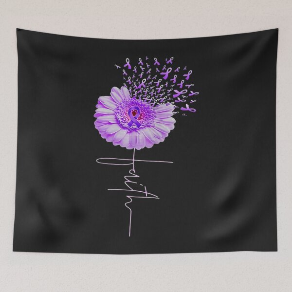 Item preview, Camiseta con cinta morada de amor de esperanza de girasol de fe de conciencia de Alzheimer designed and sold by pennyzella.