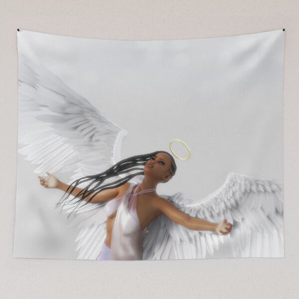 Item preview, Pretty Falling Angel With Long Braids designed and sold by StormyMuse.
