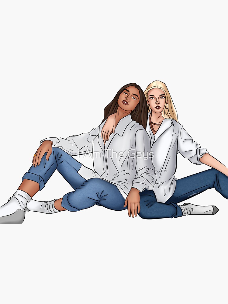 Sticker « Zendaya et Anya Taylor Joy Fanart », par maluaccioly | Redbubble