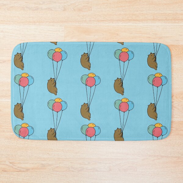 Item preview, Cute Bear Floating with Balloons Doodle designed and sold by SLAG-Creative.