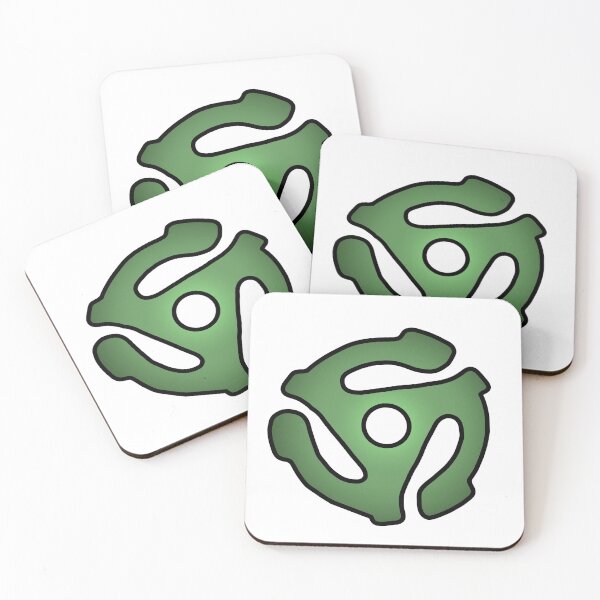Item preview, Adaptor for Vinyl Records - green designed and sold by 10pmCreations.