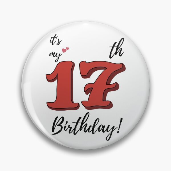 Item preview, It's My 17th Birthday quote designed and sold by WayneTower.