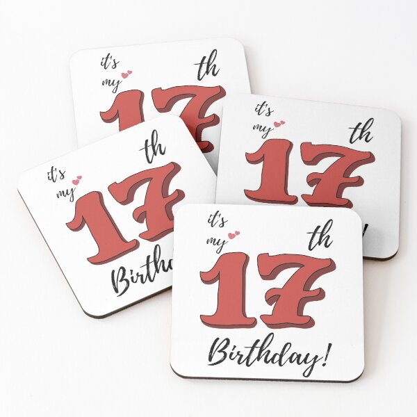 Item preview, It's My 17th Birthday quote designed and sold by WayneTower.