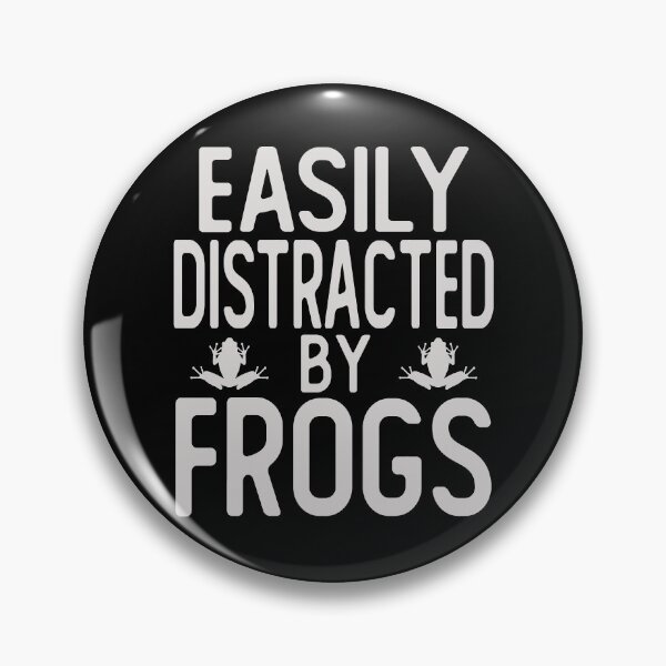 Item preview, easily distracted by frogs designed and sold by alaechamlal.