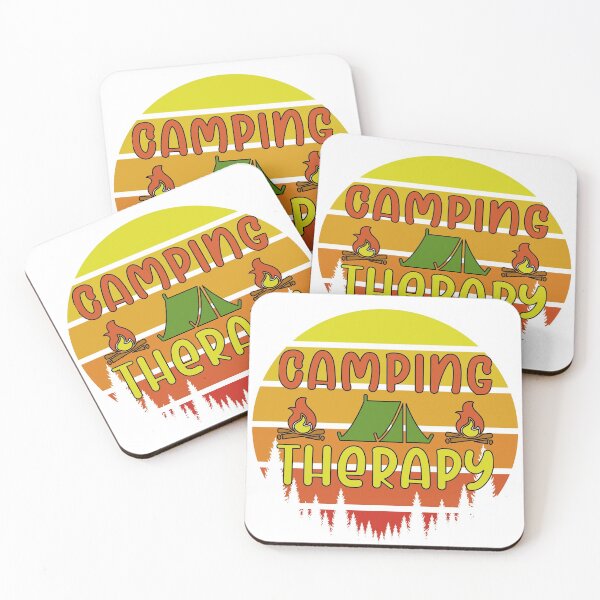 Item preview, Camping Therapy Sunset Retro  designed and sold by onjcdesign.