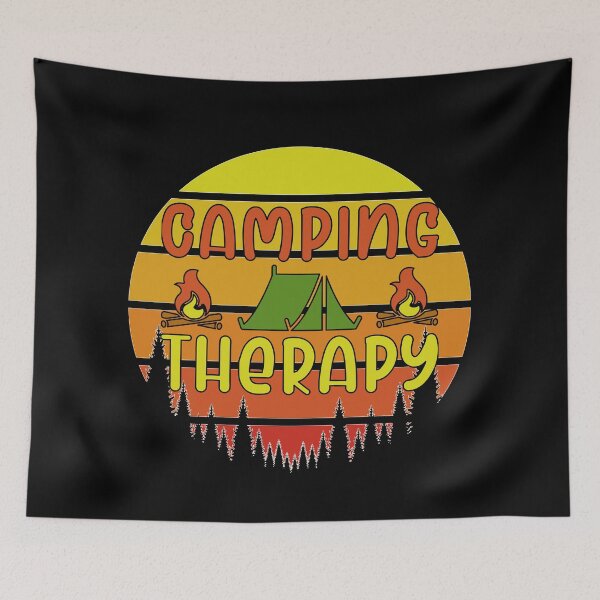 Item preview, Camping Therapy Sunset Retro  designed and sold by onjcdesign.