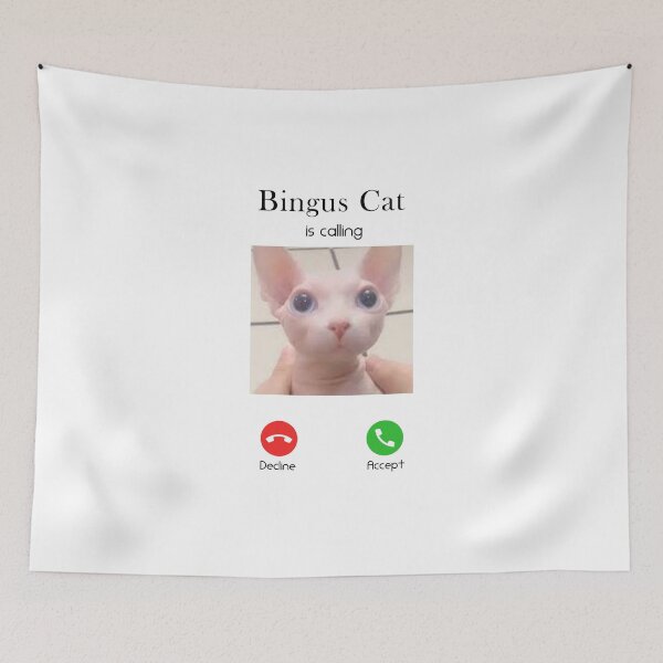 Item preview, Bingus Cat is calling, Bingus cat memes designed and sold by Aymanerachif.