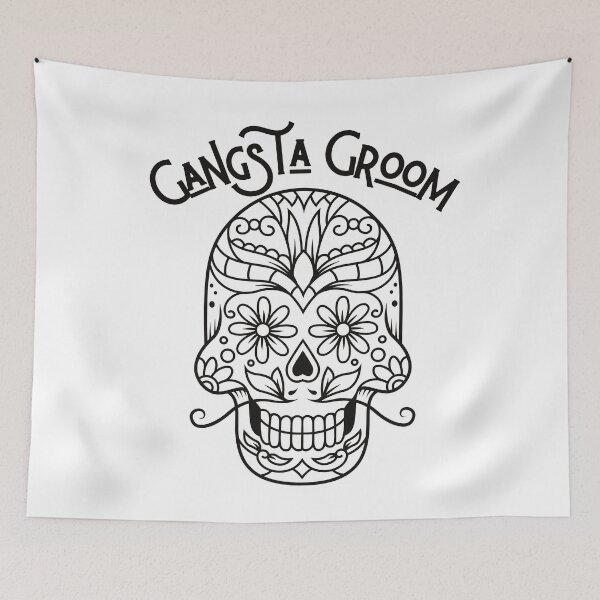 Item preview, Gangsta Groom, cool sugarskull husband designed and sold by Constant Readers.
