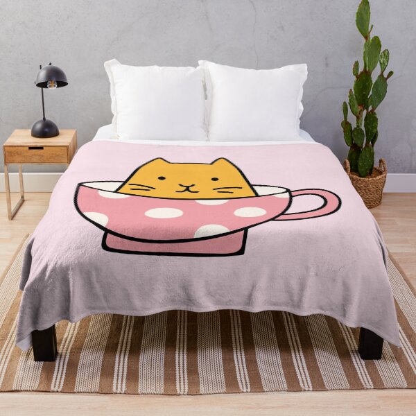 Item preview, Cute Cat in a Tea Cup Doodle designed and sold by SLAG-Creative.