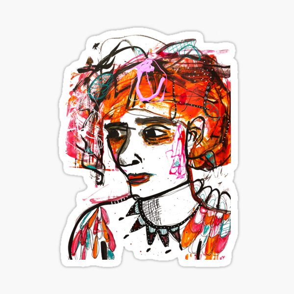 "Lily Briscoe's Vision" Sticker by Wolfiana Redbubble
