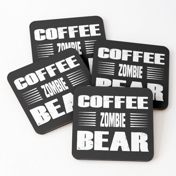 Item preview, COFFEE ZOMBIE BEAR FUNNY T SHIRTS designed and sold by STTrillionTEES.
