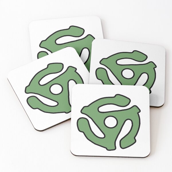 Item preview, Adaptor for Vinyl Records - olive green designed and sold by 10pmCreations.