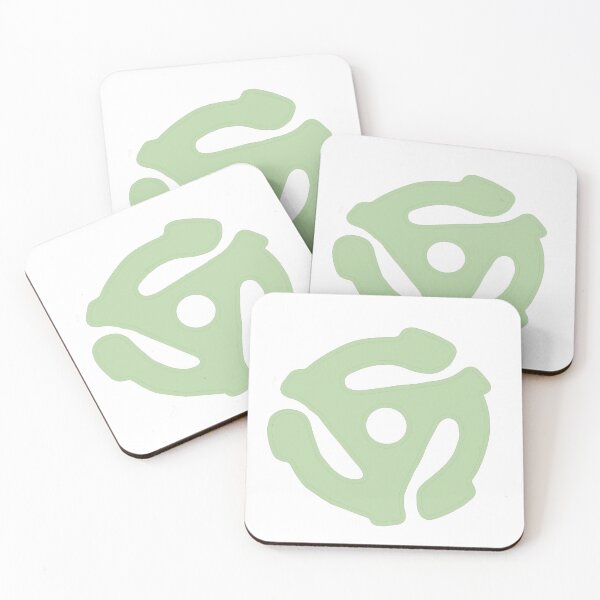 Item preview, Adaptor for Vinyl Records - light green designed and sold by 10pmCreations.