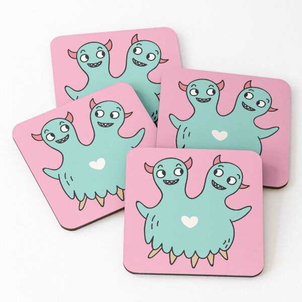 Item preview, Cute Two-Headed Monster Doodle designed and sold by SLAG-Creative.