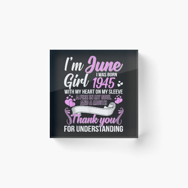 Item preview, Awesome Since 1945 76Th Birthday Im A June Girl 1945 TShirt26 designed and sold by pennyzella.