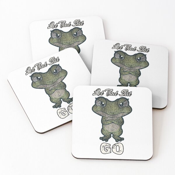 Item preview, Let That Shit Go Grumpy frog designed and sold by Tannumoni.