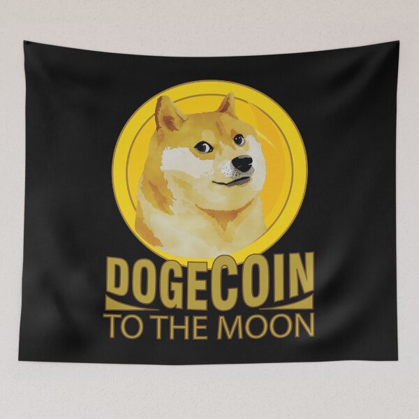 Item preview, Dogecoin To The Moon designed and sold by Memes-for-all.