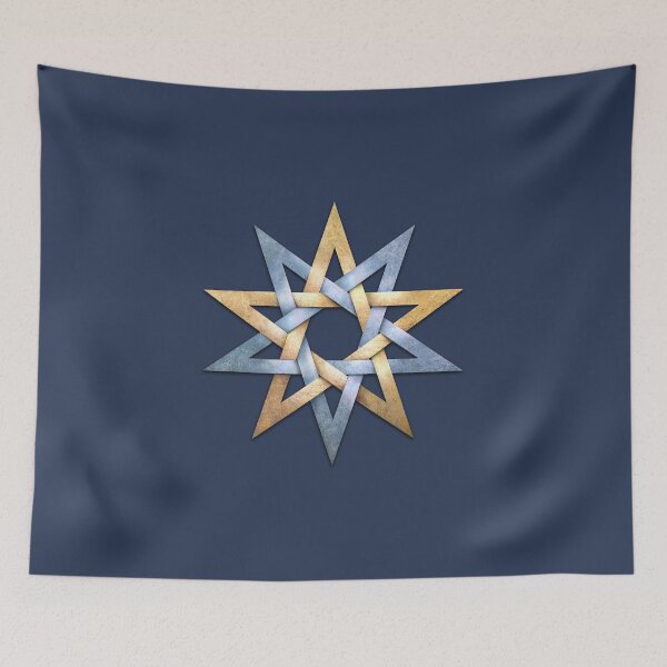 Item preview, Double pentagram, hermetic symbol, Gothic, Celtic designed and sold by 1001karte.