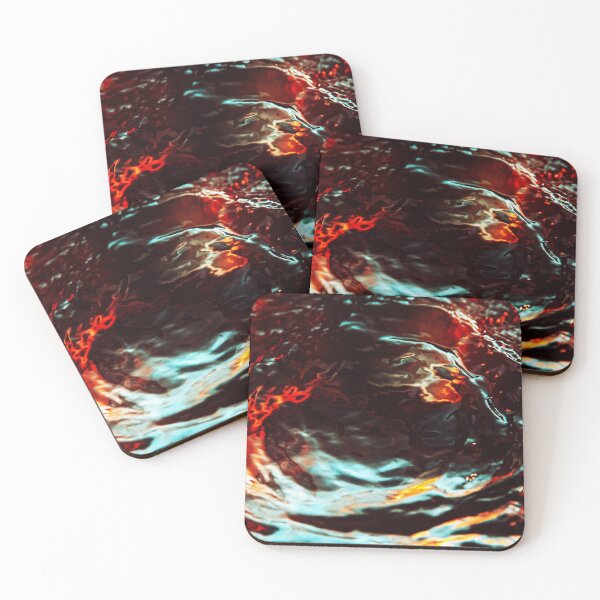 Item preview, Dark Ethereal Red Swirling Waves designed and sold by BioDigital-Jazz.