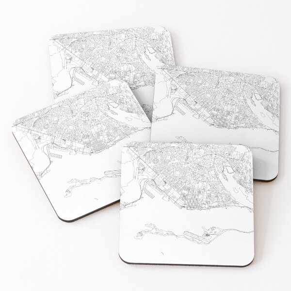 Item preview, Kingston White Map designed and sold by multiplicitymap.