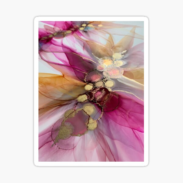 ‘Intertwined’ abstract artwork Sticker