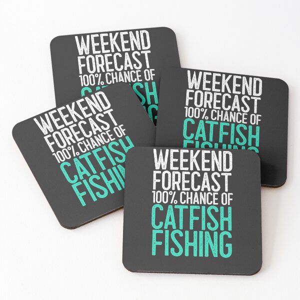 Item preview, Weekend Forecast 100% Chance of Catfish Fishing Fishing Gift designed and sold by EricJP.