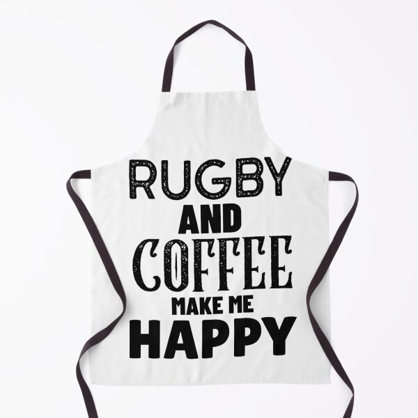 Item preview, Rugby And Coffee Make Me Happy, Funny Rugby And Coffee Gift For Mums, Dads, Brothers And Sisters designed and sold by BigJackTees.
