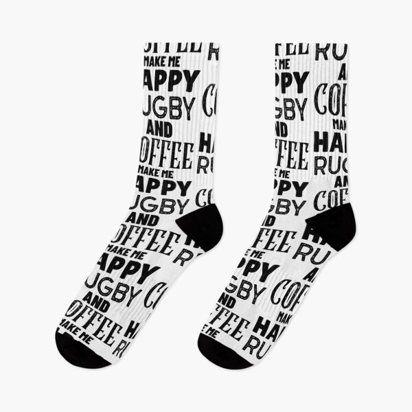 Item preview, Rugby And Coffee Make Me Happy, Funny Rugby And Coffee Gift For Mums, Dads, Brothers And Sisters designed and sold by BigJackTees.