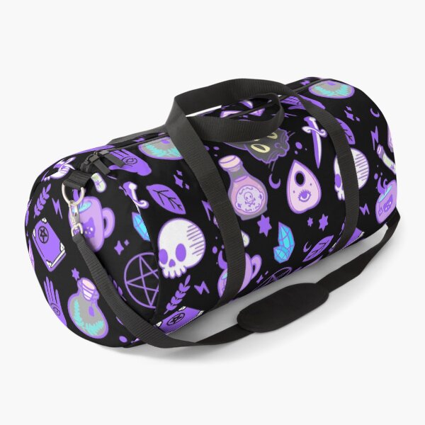 cute witch pattern black Duffle Bag