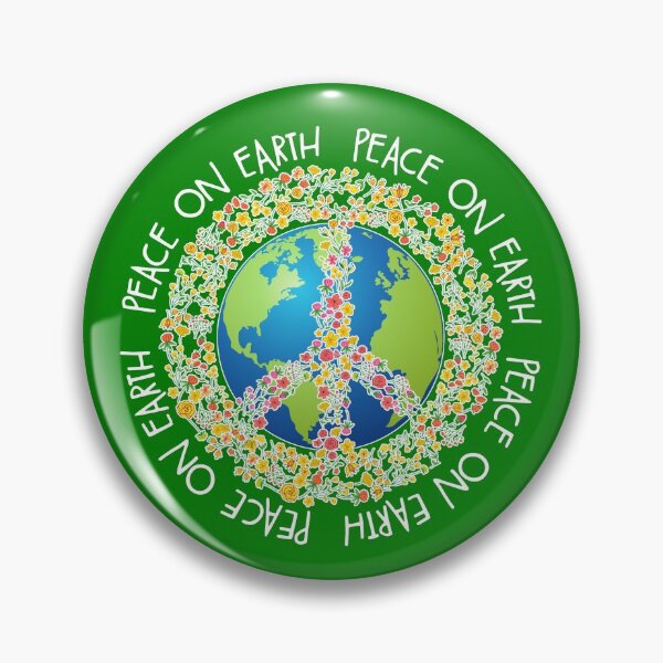 Item preview, Peace On Earth Peace Symbol Flowers Love Earth Day Gear designed and sold by DynamicDesign.