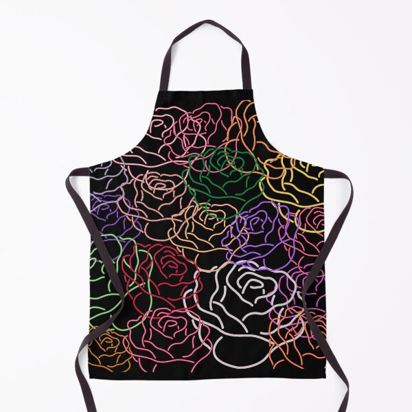 Item preview, Abstract Neon Rainbow Rose Pattern designed and sold by indipeacock.
