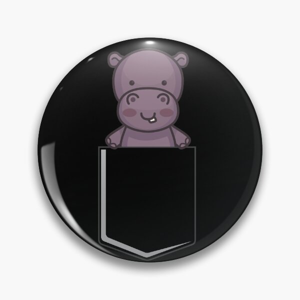 Artikelvorschau, Hippo In A Pocket Cute Hippopotamus Lover Hippo Pocket Gear entworfen und verkauft von DynamicDesign.