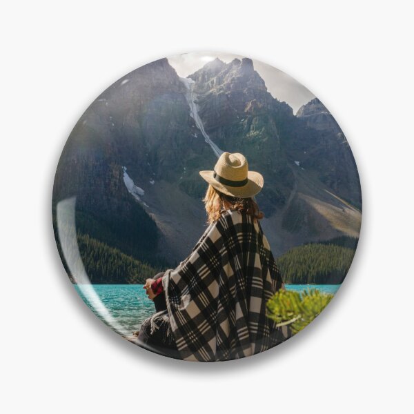 Item preview, WOMEN ADMIRES THE ROCKY MOUNTAINS designed and sold by TRUMP8.