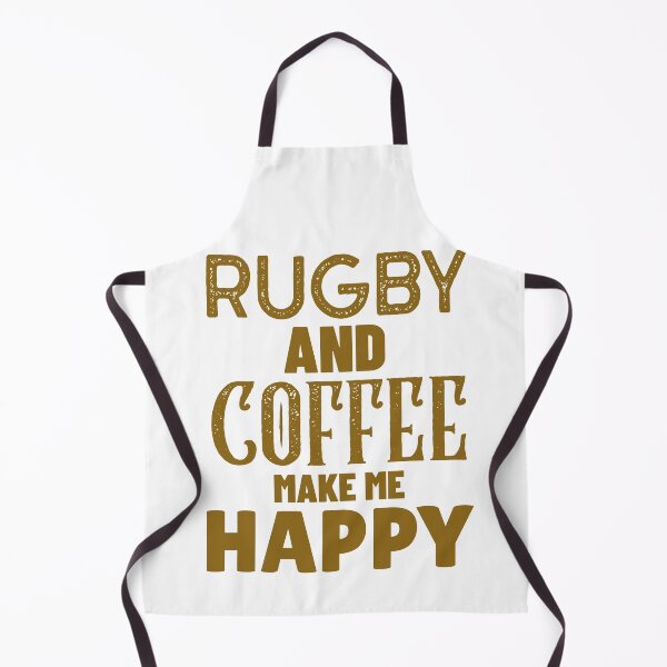 Item preview, Rugby And Coffee Make Me Happy, Funny Rugby And Coffee Gift For Mums, Dads, Brothers And Sisters designed and sold by BigJackTees.