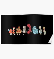Rick and Morty mini-characters Poster