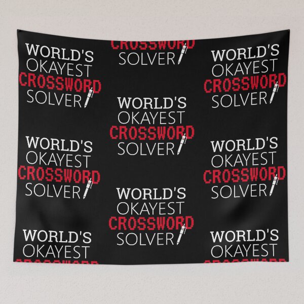 Item preview, World's Okayest Crossword Solver designed and sold by ArtDeziGn.