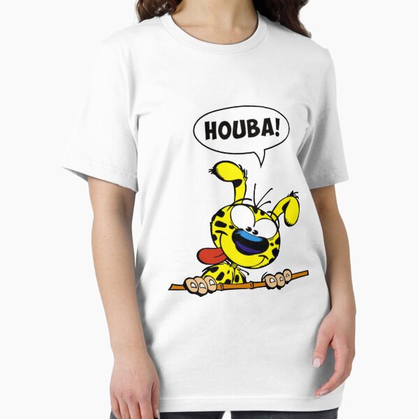 Spreadshirt Marsupilami Gelukkig T-Shirt Heren, L, wit