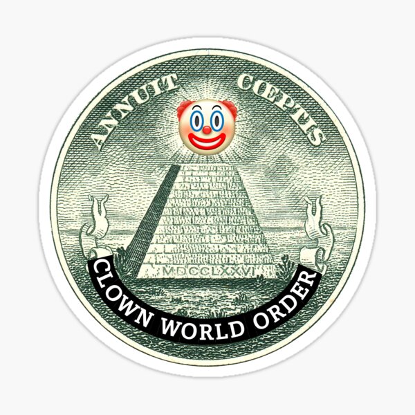 Clown World Order - Circle Edition Sticker