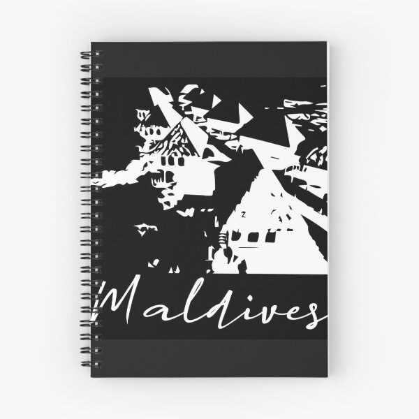 Item preview, Maldives T-shirts gift for all - holidays black and white vibes on the island beach  designed and sold by Shirt-u.