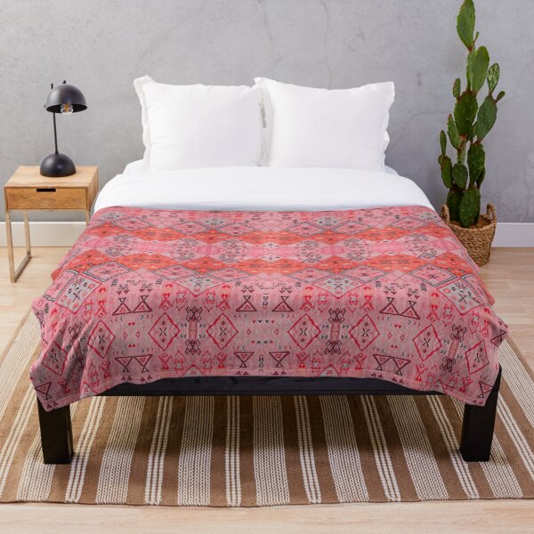 Oriental Anthropologie Heritage Bohemian Moroccan Style Throw Blanket