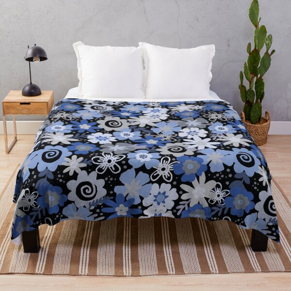 Item preview, Sea of flowers - shades of blue designed and sold by SiStaDesign.