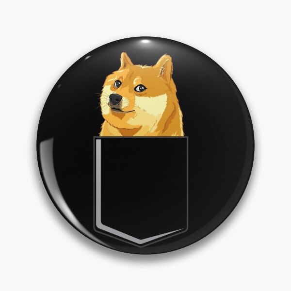 Item preview, Dogecoin Dog In A Pocket Crypto To The Moon Doge Pocket Gear designed and sold by DynamicDesign.