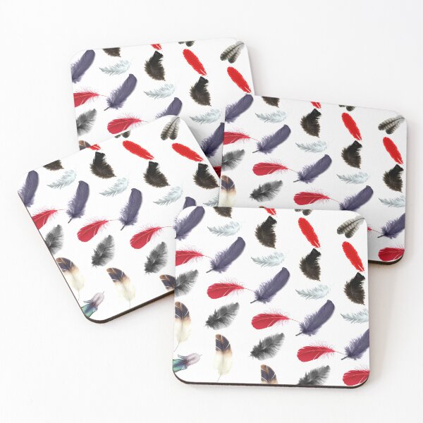 Item preview, Colorful feathers pattern seamless designed and sold by Artsy Boulevard.