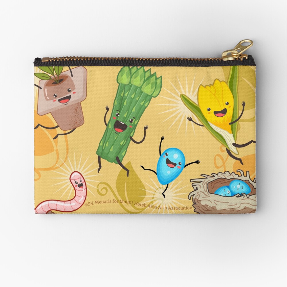 Wisconsin + Spring = Happiness Zipper Pouch