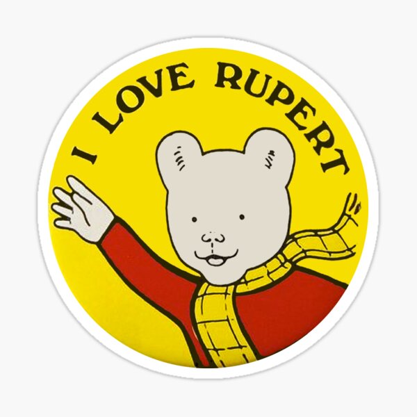 Vista previa del artículo con la obra «Yo amo a rupert», diseñado y vendido por Sandra-store.