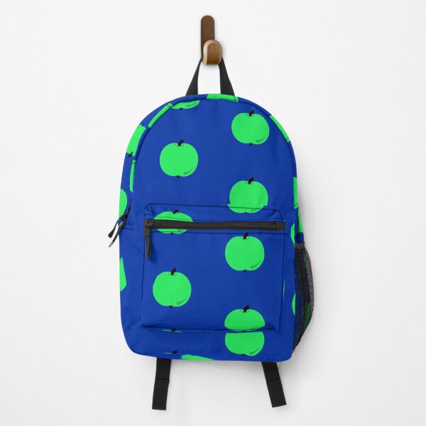 Item preview, green apple blue background designed and sold by miaterinka.